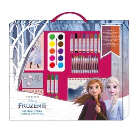 Детско куфарче "Frozen" с аксесоари за рисуване - 35 части