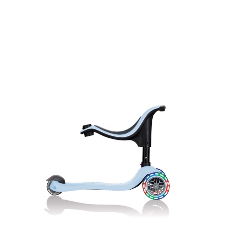 Тротинетка Globber 4 в 1 GO UP Sporty Lights - Пастелно синя