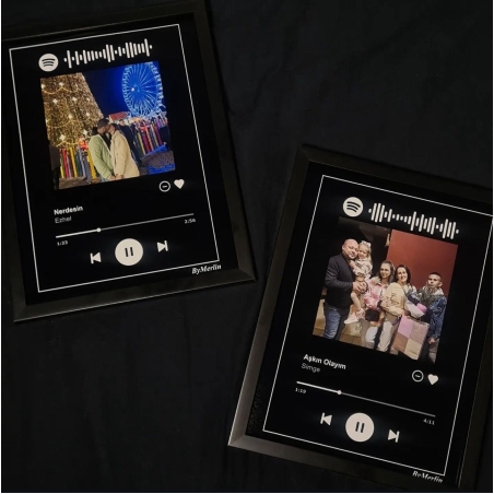 Рамка Spotify с любима песен и ваша снимка