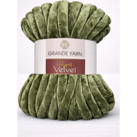 POLYPUFF VELVET/КАДИФЕ-МАСЛИНЕНОЗЕЛЕН