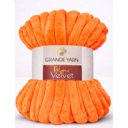 POLYPUFF VELVET/КАДИФЕ-ОРАНЖ