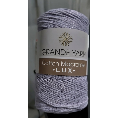 МАКРАМЕ- GRANDE YARN COTTON LUX/134GY-СВ.ЛЮЛЯК