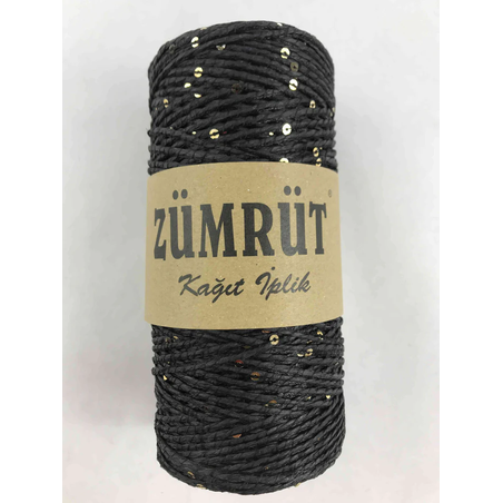 Zümrüt /Рафия с пайети 01