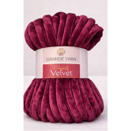 POLYPUFF VELVET/КАДИФЕ -БОРДО