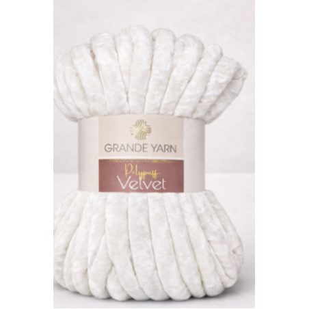 POLYPUFF VELVET/КАДИФЕ-БЯЛО