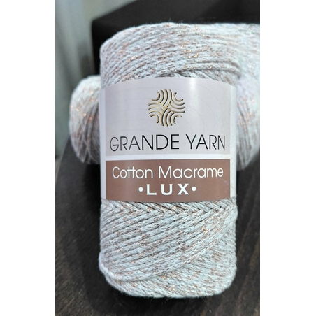МАКРАМЕ- GRANDE YARN COTTON LUX/127GY