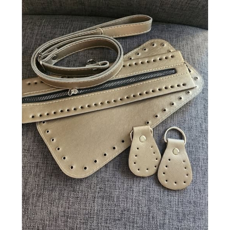 КОМПЛЕКТ ЗА ЧАНТА/ОПУШЕНО ЗЛАТО