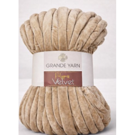 POLYPUFF VELVET/КАДИФЕ-ЗЛАТИСТО БЕЖАВ