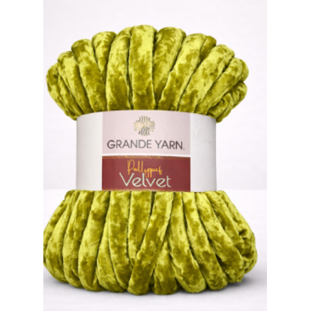 POLYPUFF VELVET/КАДИФЕ-ГОРЧИЦА