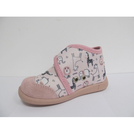 Детски ортопедични пантофи TODOR Pink cuttie animals