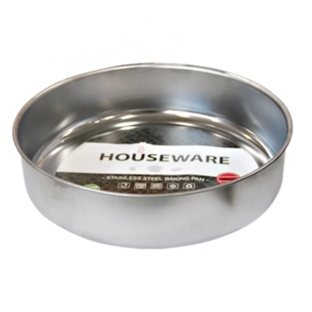 Тава хром кръг ДЪЛБОКА ф32*7.5cm HOUSEWARE