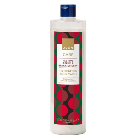 Душ гел Festive Apple & Black Cherry