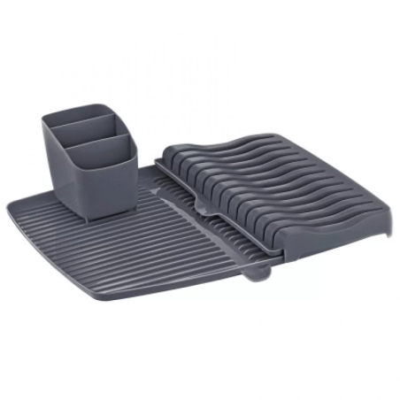 Стелаж за чинии от 3 части 40x30,5xh11,5cm АНТРАЦИТ