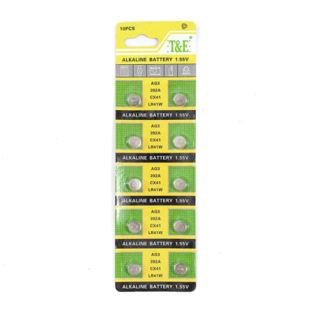 Алкални батерии AG3 1.55V - 10 броя 10504