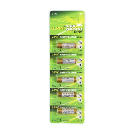 Алкални батерии 27A 12V - блистер / 5 броя 10508