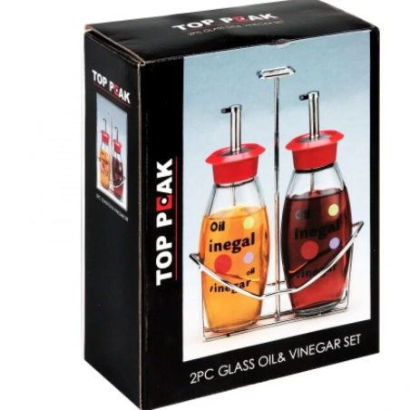 КОМПЛЕКТ ЗА ОЛИО И ОЦЕТ НА МЕТАЛНА СТОЙКА TOP PEAK