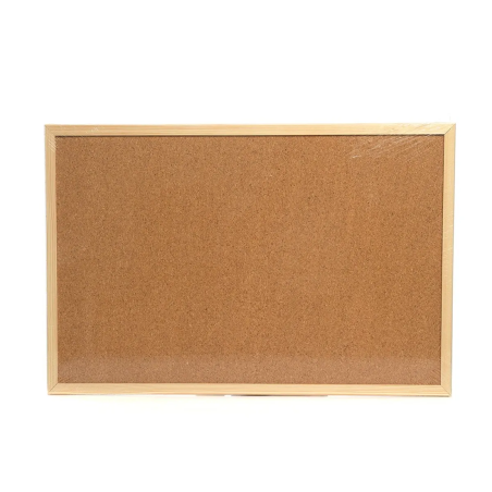 Коркова дъска с дървена рамка - 50х70см -65396