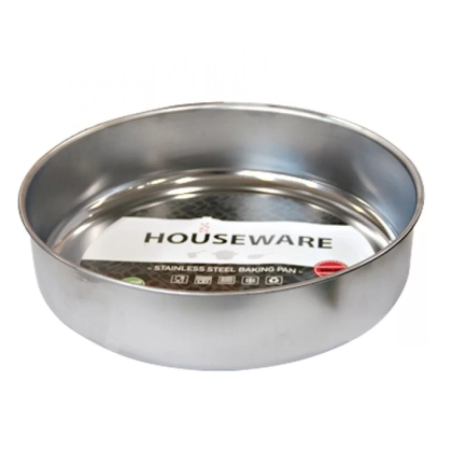 Тава хром кръг ДЪЛБОКА ф28*7.0cm HOUSEWARE