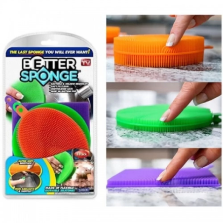 Сет Силиконови Почистващи Гъби Better Sponge