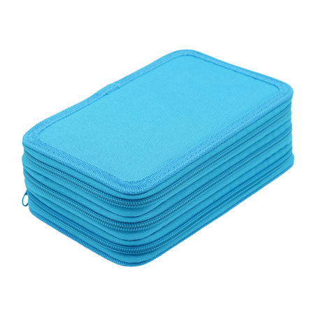 Несесер 3 ципа Лукс, Син