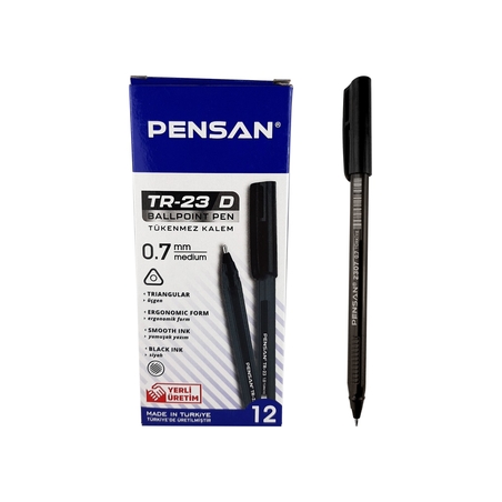 Химикалка Pensan TR23 / 50D 0.7мм Черен