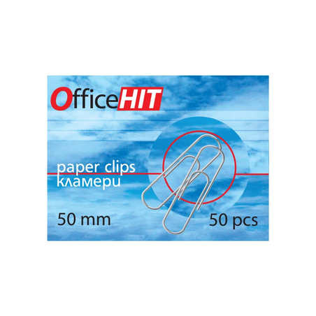 Кламери 50 мм никелирани оп.50