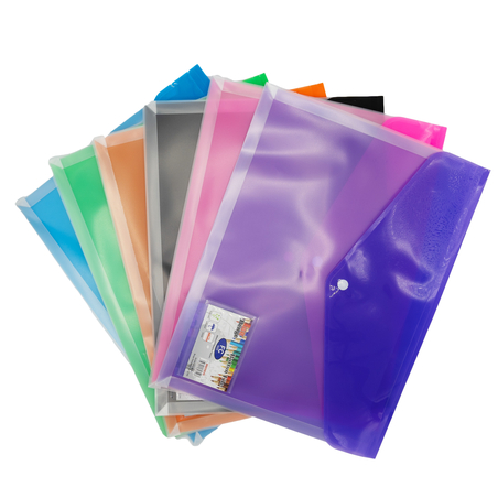 Папка с разширение и копче А4+, 6 цв.