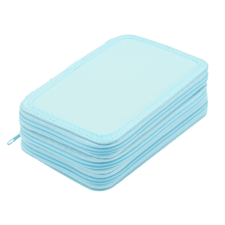 Несесер 3 ципа Лукс, Светло син