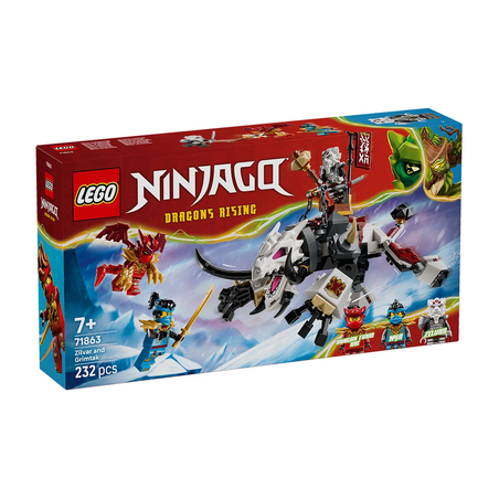 LEGO® NINJAGO 71863 - Зилвар и Гримтак - чудовището-дракон