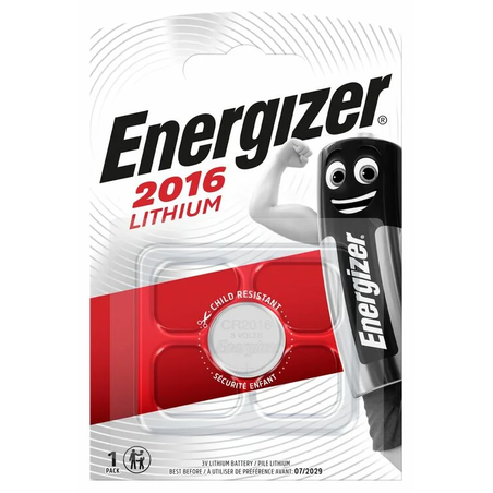 Литиева батерия Energizer Lithium CR2016 / 3V / 1 брой
