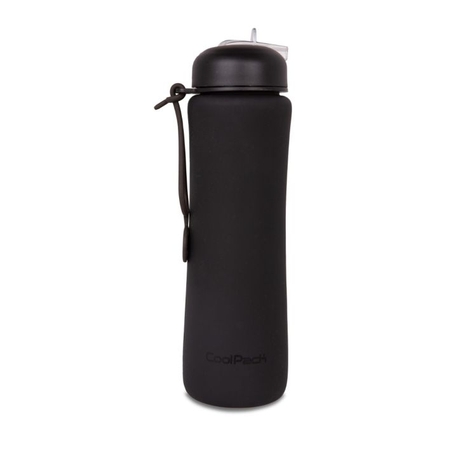 Сгъваема силиконова бутилка COOLPACK - PUMP - rpet BLACK