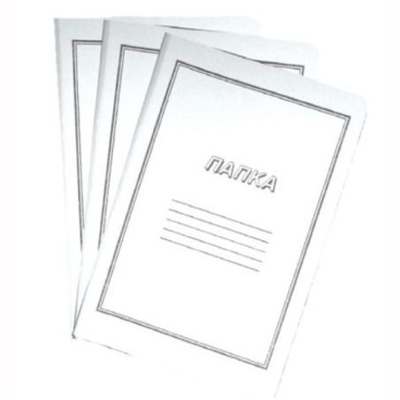 Папка бяла КАРТОНЕНА 300гр.