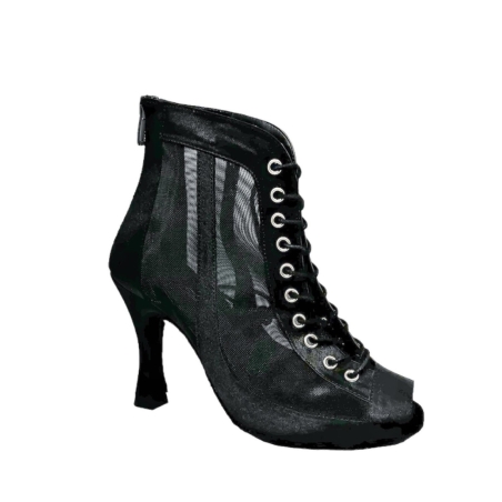 Black Saten Boots