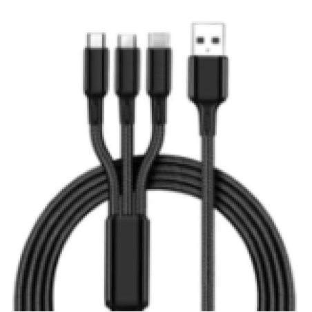 USB КАБЕЛ 3В1 1.2M ЧЕРЕН (500) GAB_A