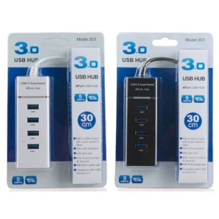 USB ХЪБ 30CM ЧЕРЕН (200)