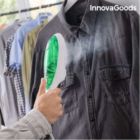 Вертикална Парна Ютия InnovaGoods 1000W Бяло и Зелено