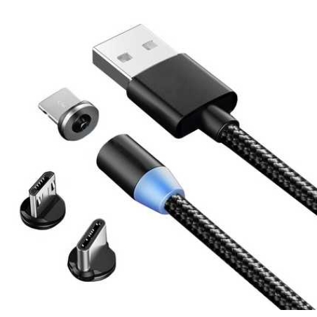 МАГНИТЕН USB КАБЕЛ ЧЕРЕН (200)
