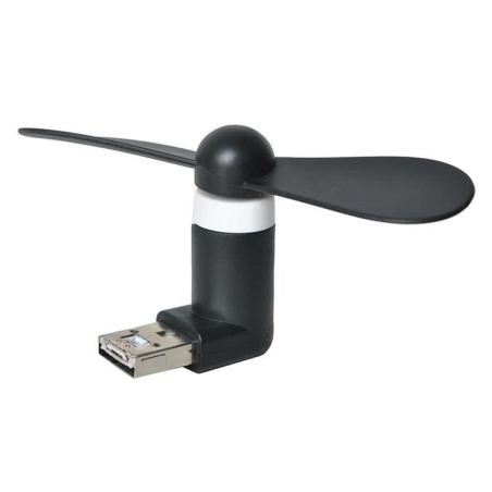Черен микро USB вентилатор