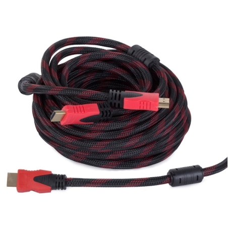 Кабел HDMI 1.4 4k 3D UHD 10м меден 48 бита