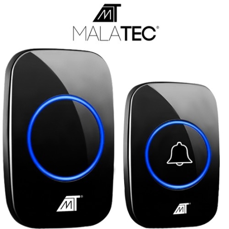 Черен безжичен звънец Malatec 21803