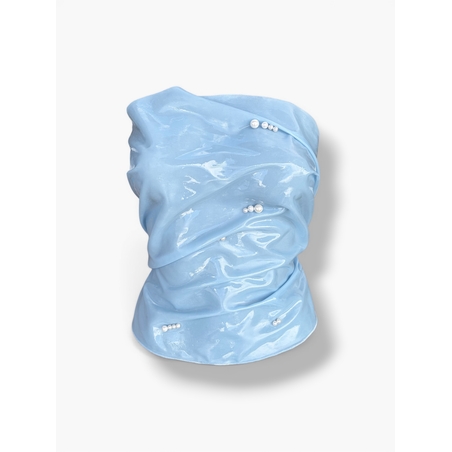 GOUD x FUNKY DISCO BABY BLUE PEARL CORSET