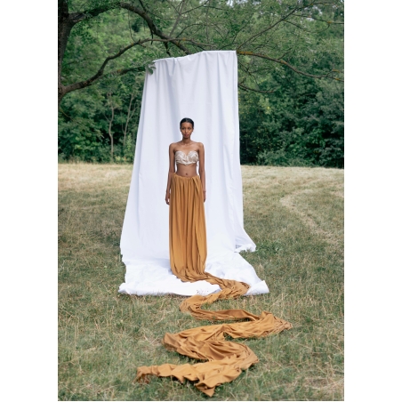 SILK DREAM CORSET IN BEIGE