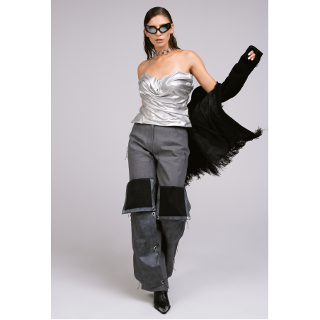 KNOTTED STONE JEANS