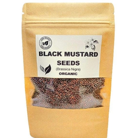 Organic black mustard seeds | brassica nigra | black mustard tea | seeds | dried seeds | organic seeds | organic herb | herba tea | semens