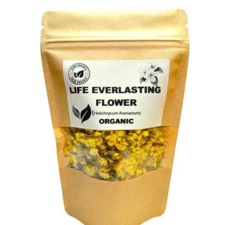 Organic LIFE EVERLASTING FLOWERS | helichrysum arenarium | life everlasting tea | herbal tea | dried flower | herba | helichrysum stoechas