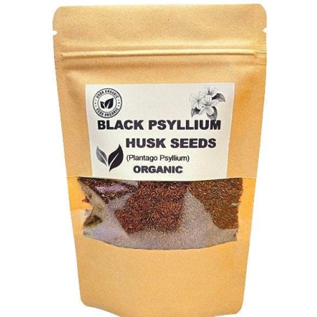 Organic BLACK PSYLLIUM HUSK seeds | plantago psyllium | black psyllium husk whole seeds | dried seeds | organic herbs | herba