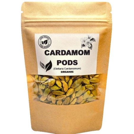 Organic CARDAMOM PODS | elettaria cardamomum | cardamom seeds | spices | organic herbs | organic spices | herba