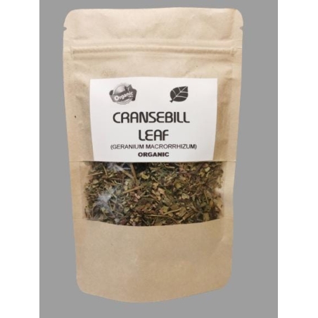 Organic CRANSEBILL LEAF | Geranium Macrorrhizum | Cransebill Tea | Dried Leaf | Herbal Tea | Organic Herbs | Herba | Tea | Organic Leaf