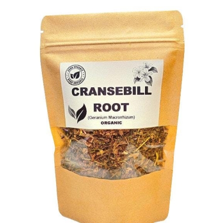 Organic CRANSEBILL ROOT | geranium macrorrhizum | cransebill tea | dried root | herbal tea | organic herbs | herba | tea | organic root
