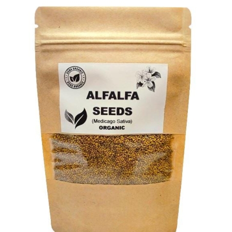 Organic ALFALFA SEEDS | Medicago Sativa | Alfalfa Herbs | Alfalfa Tea | Dried Seeds | Organic Seeds | Organic Herbs | Herbal Tea